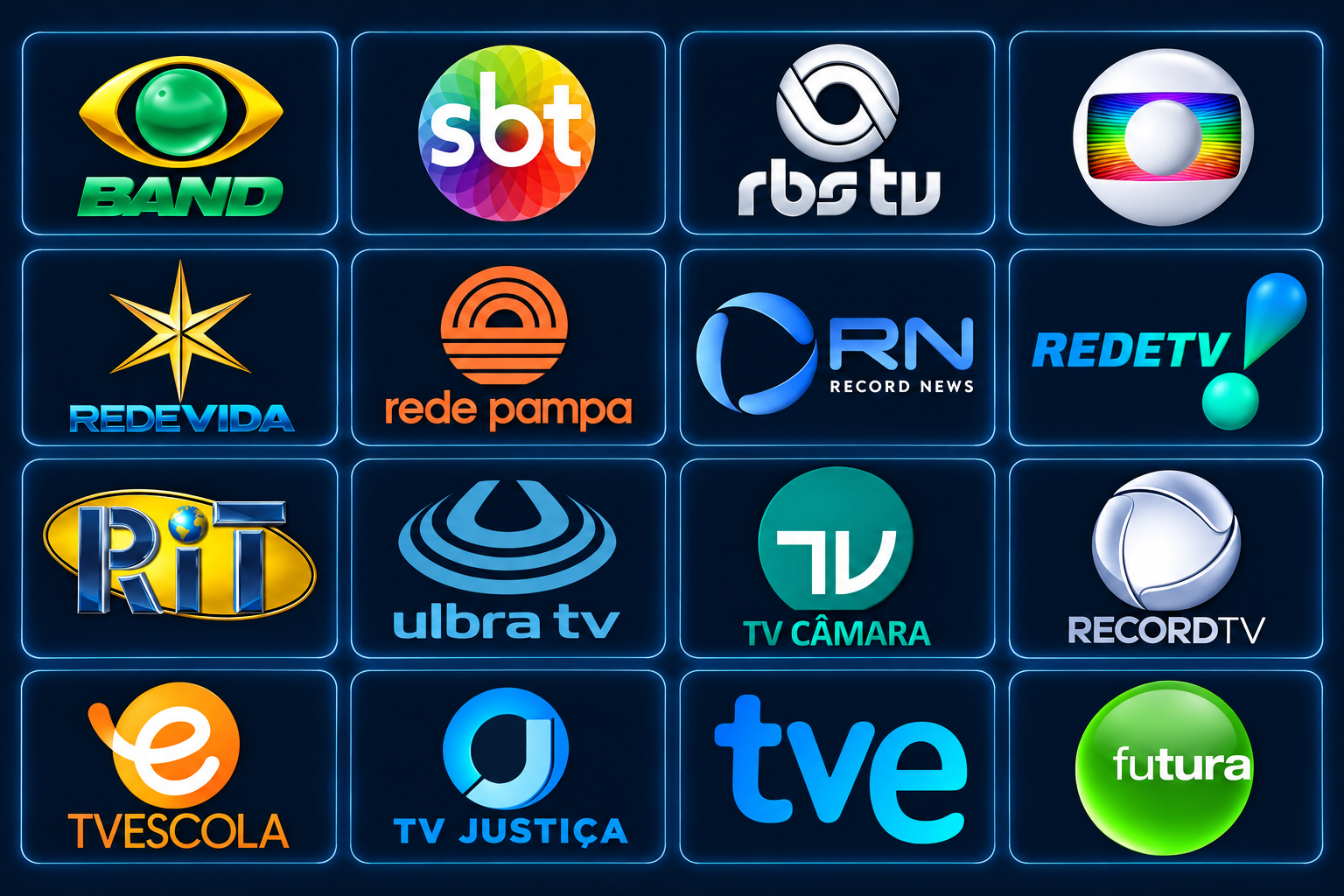 Canais disponíveis na TV Triunfo